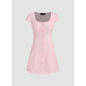 Cider Blush Button-Down Mini Dress